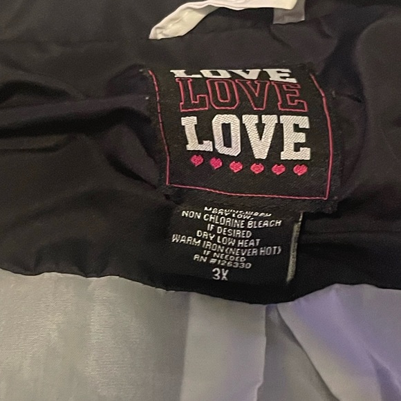 Love Love Love Plus Two Toned Track Jacket 3X - Picture 8 of 15